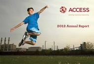 Cover image of ACCESS 2012 Annual Report.